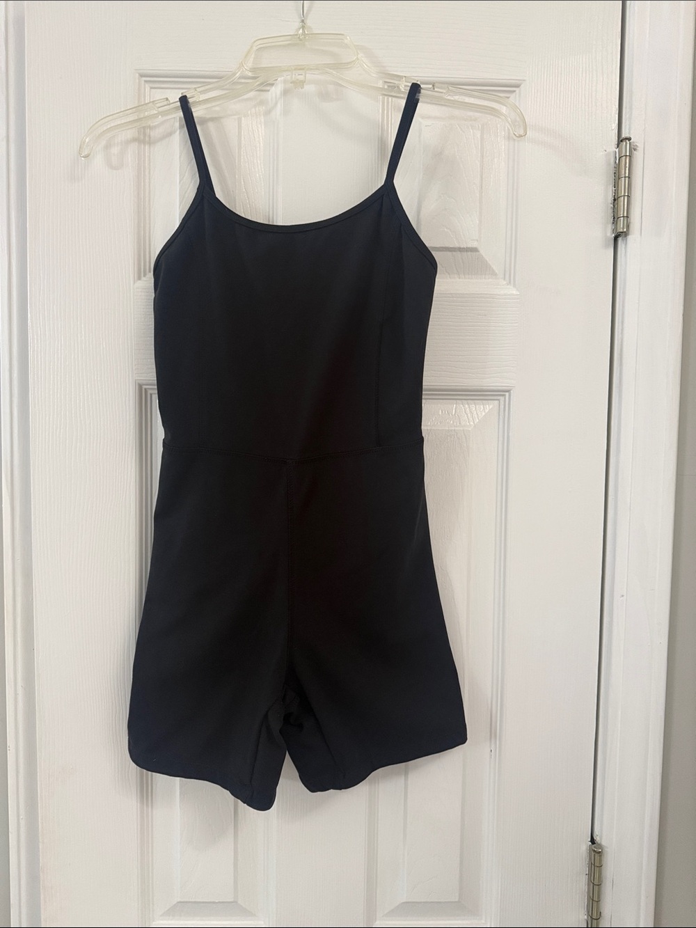 Black Spaghetti-Strap Romper Jumpsuit